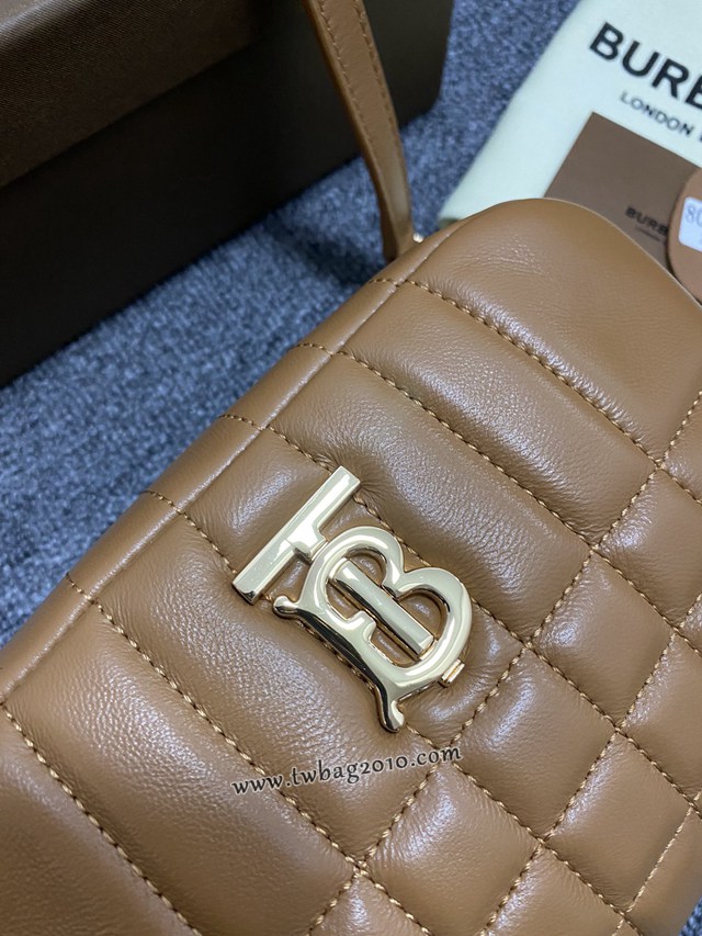 Burberry專門店新款絎縫款Lola蘿納相機包 巴寶莉羔羊皮小斜挎女包 yxb1090